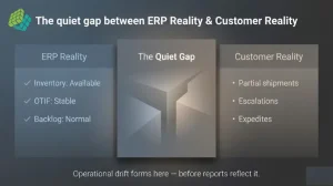 The quiet gap between ERP reality & Customer reality.